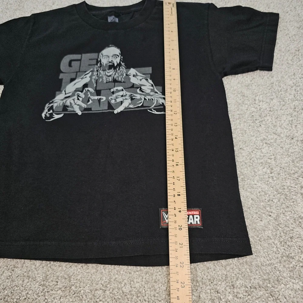 WWE Braun Strowman Get These Hands Youth Medium TShirt Black Wrestling Authentic